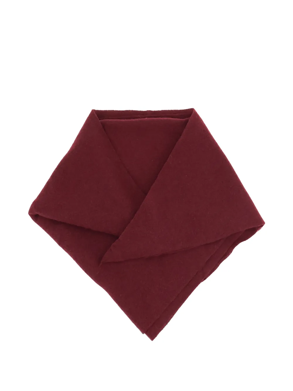 Faliero Sarti Adeli triangular cashmere shawl Rood