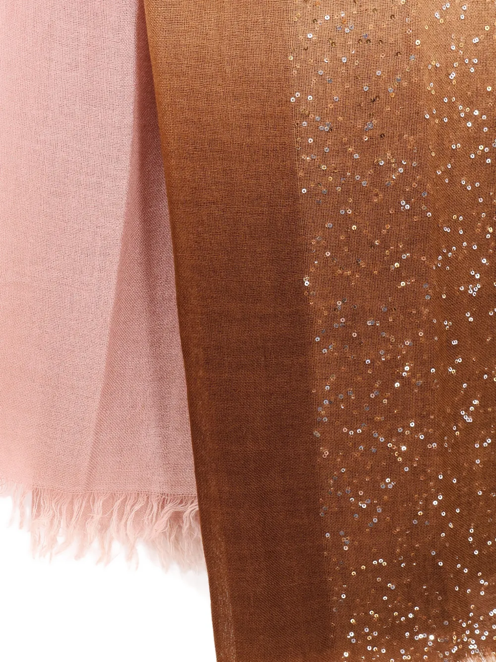 Faliero Sarti sequin-embellished ombré scarf Bruin
