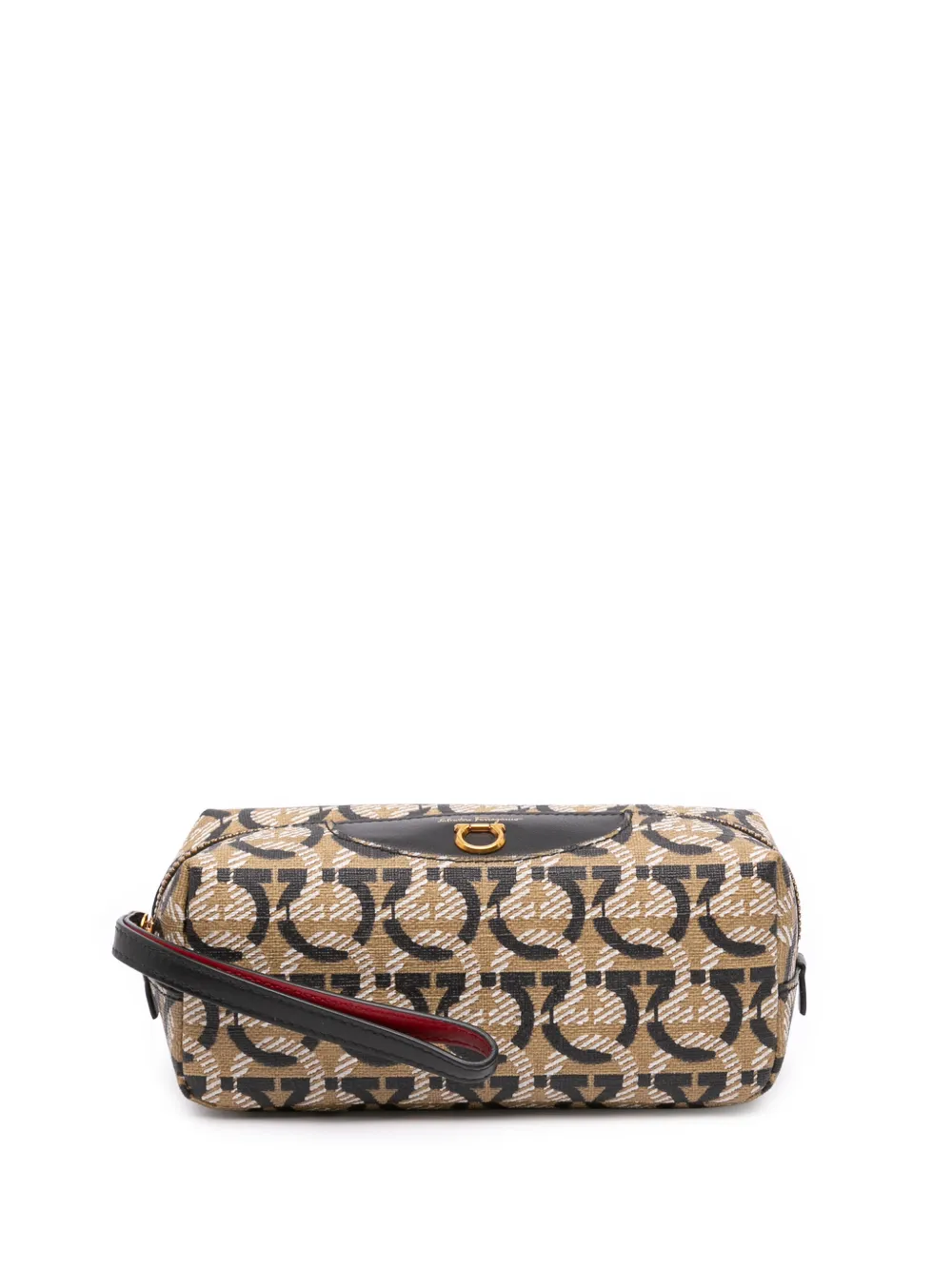 Ferragamo Pre-Owned 2019-2026 Gancini Coated Canvas Cosmetic pouch - Toni neutri