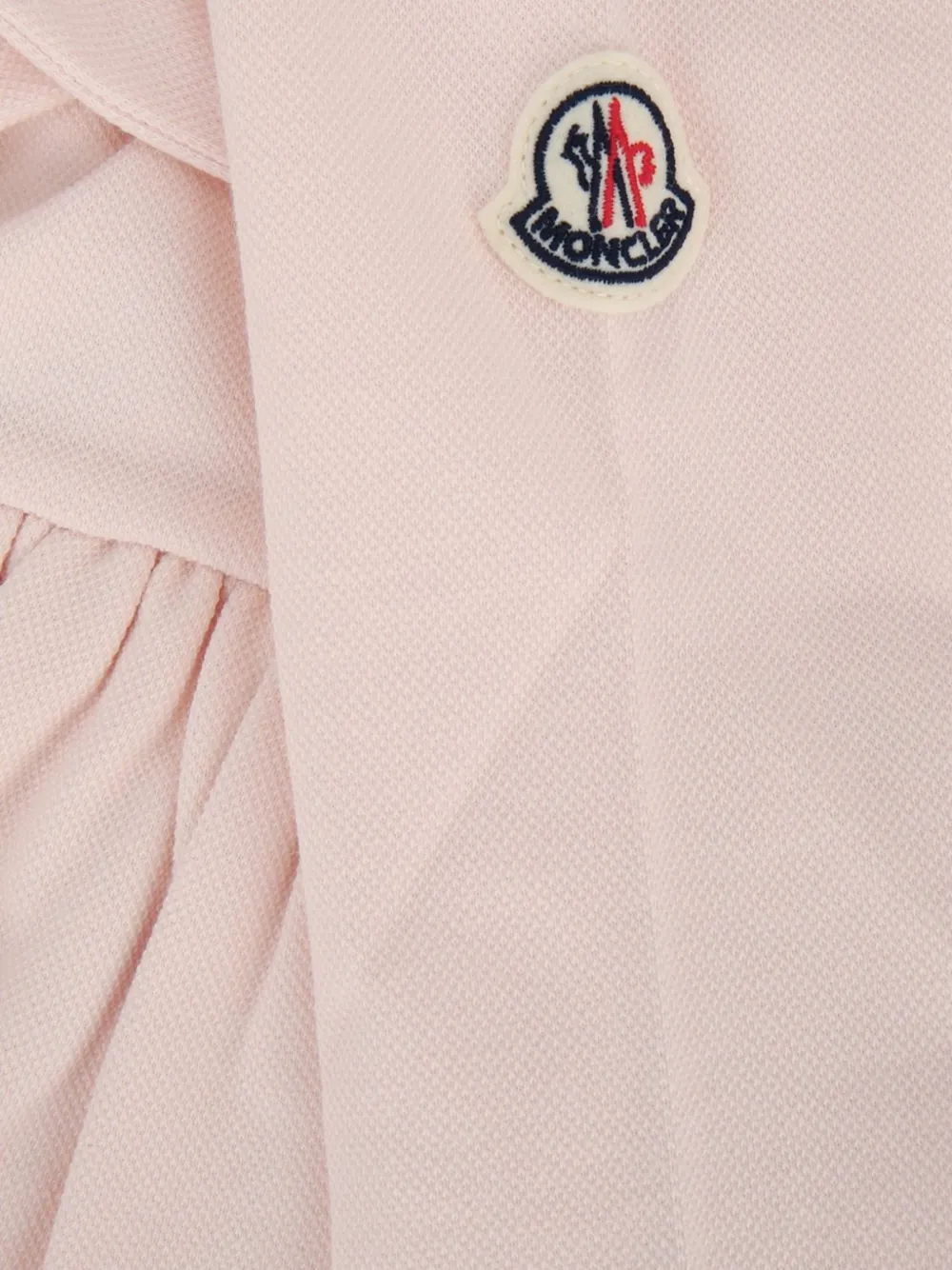 Moncler Enfant logo-patch flared mini dress Roze