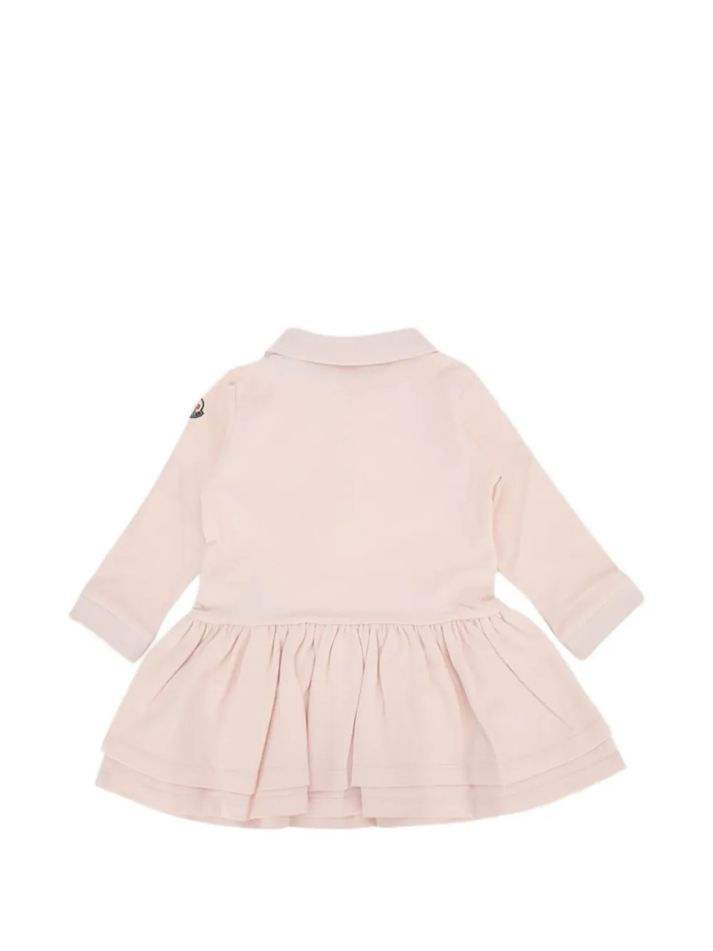 Moncler Enfant logo-patch flared mini dress Roze