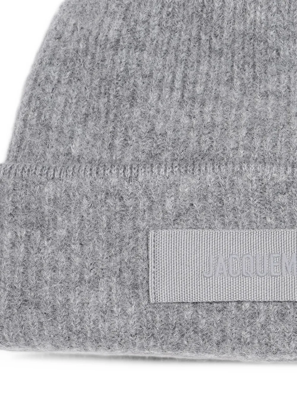 Jacquemus Gros Grain beanie hat Grijs