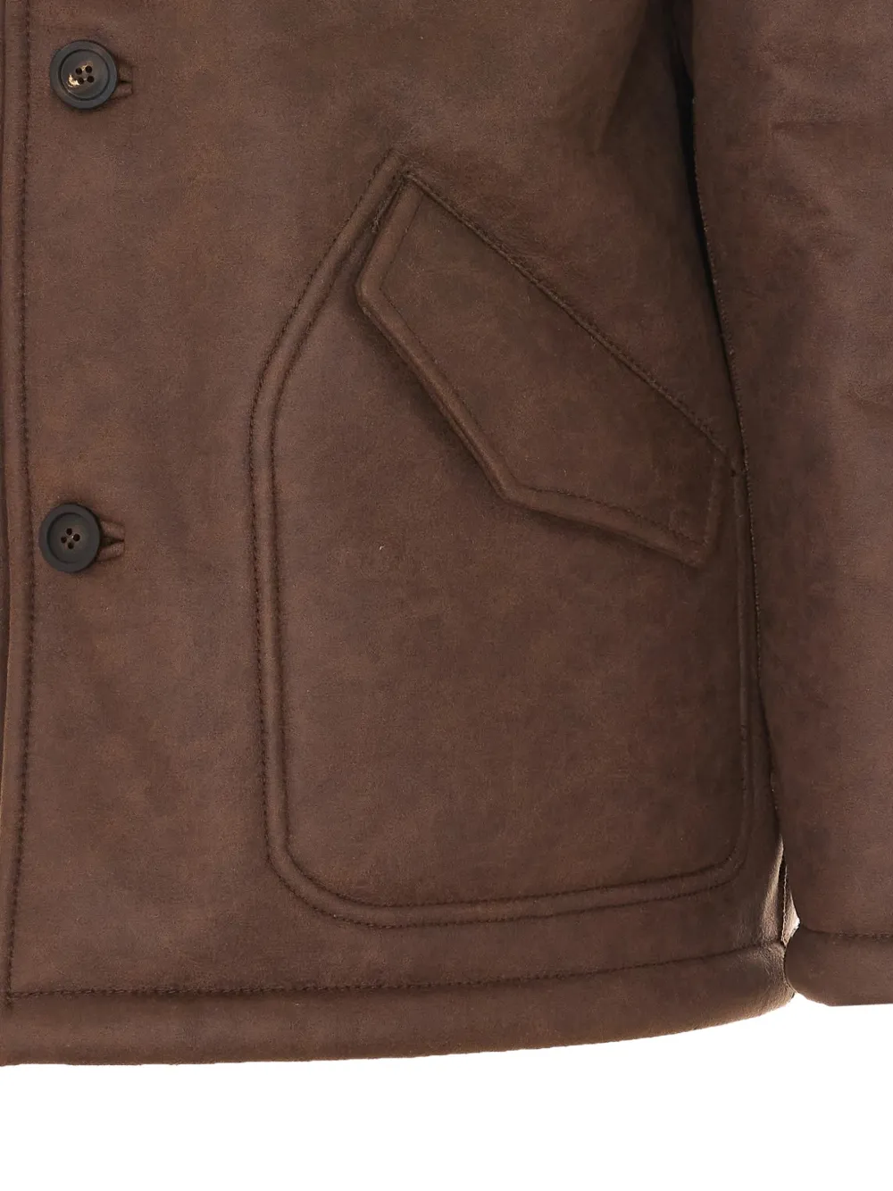 COOR Linking Binding faux-shearling jacket Bruin