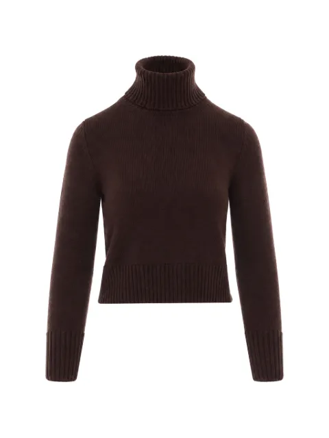 ALPHA STUDIO high-neck ribbed-trim sweater
