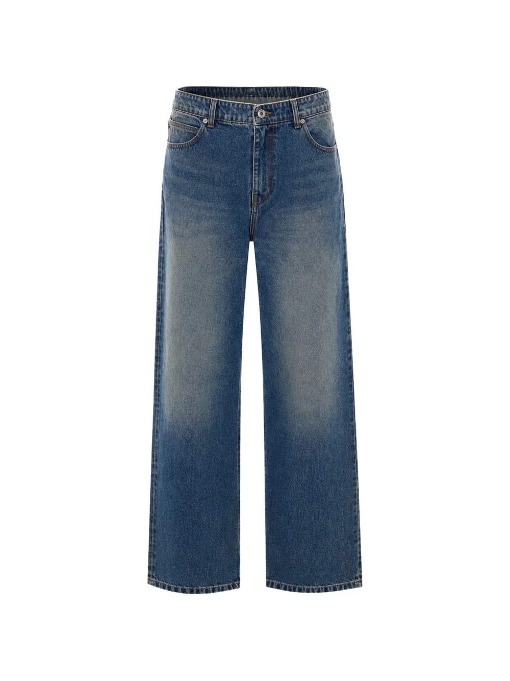 COOR faded-effect straight-leg jeans - Blu
