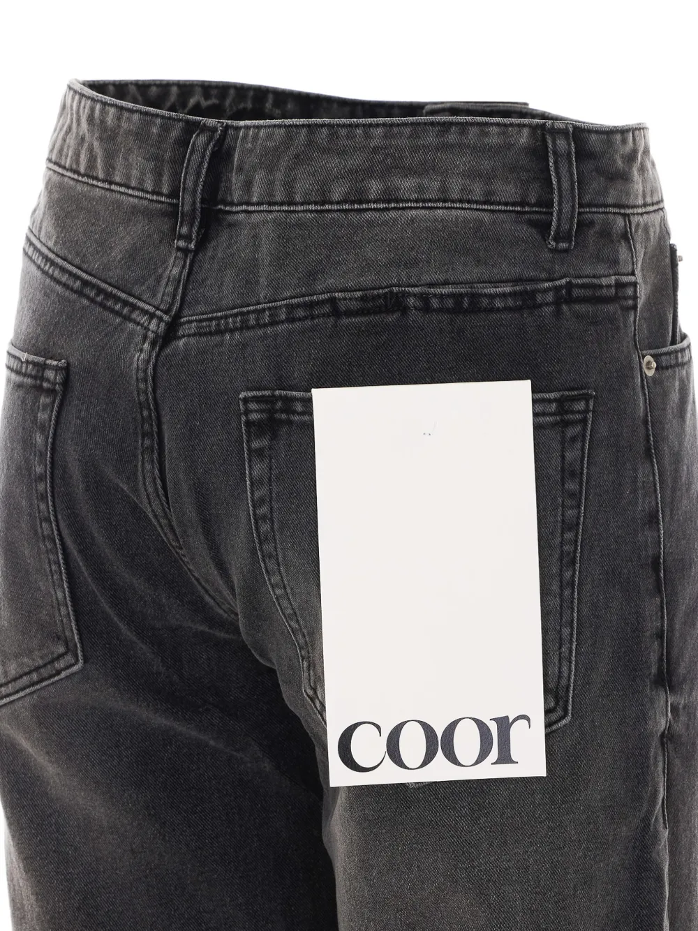COOR faded-effect jeans Zwart