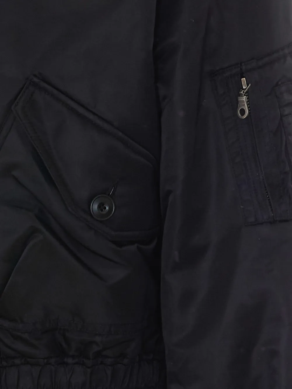 COOR Mk-3 zip-up bomber jacket Zwart