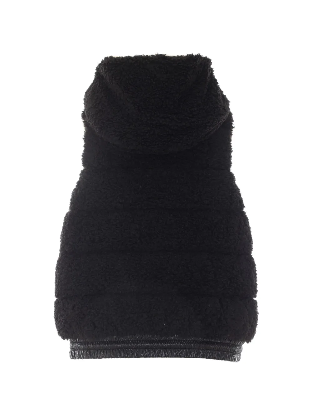 Moncler Teddy hoded insulated gilet Zwart