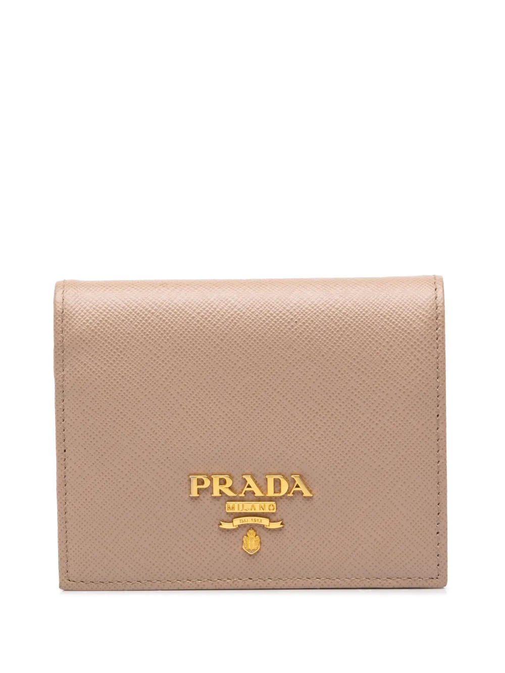 Prada Pre-Owned 2013-2026 Saffiano Bifold Wallet small wallets - Marrone
