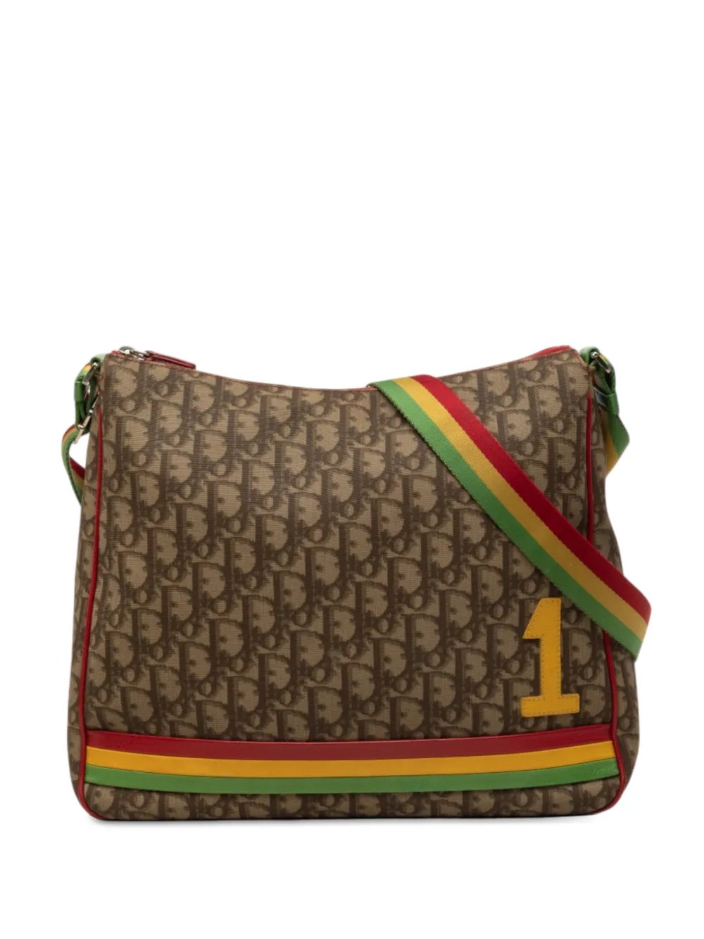 Christian Dior Pre-Owned 2004 Oblique Canvas Rasta crossbody bag - Nude