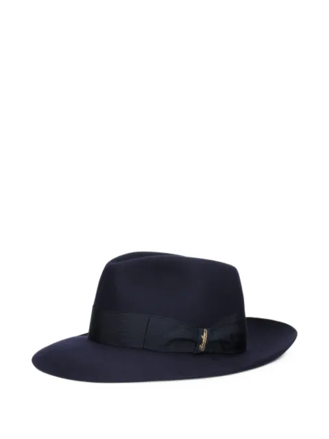 Borsalino grosgrain-trim felt fedora