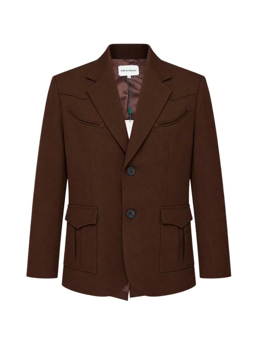 Drôle De Monsieur Western single-breasted blazer - Marron