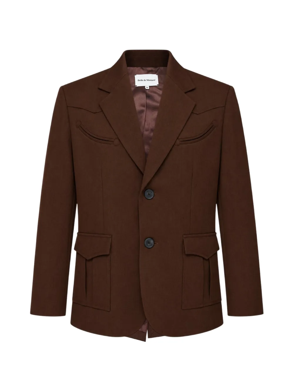 Drôle De Monsieur Western single-breasted blazer - Marrone