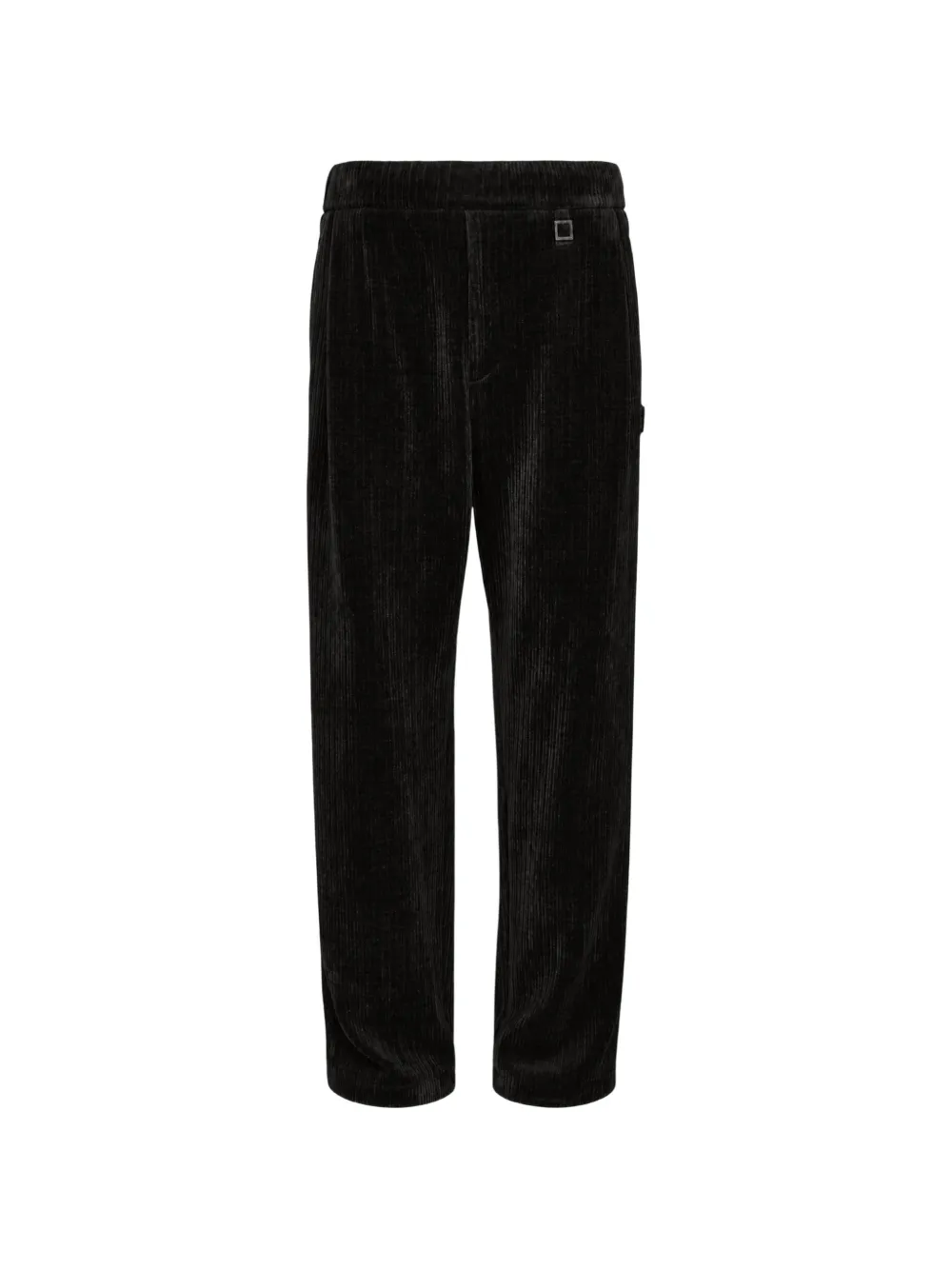Wooyoungmi flock corduroy track pants | Black | Image 1