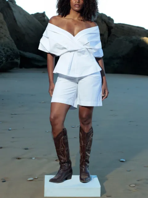 Soeur et Frères Le Bermuda denim shorts