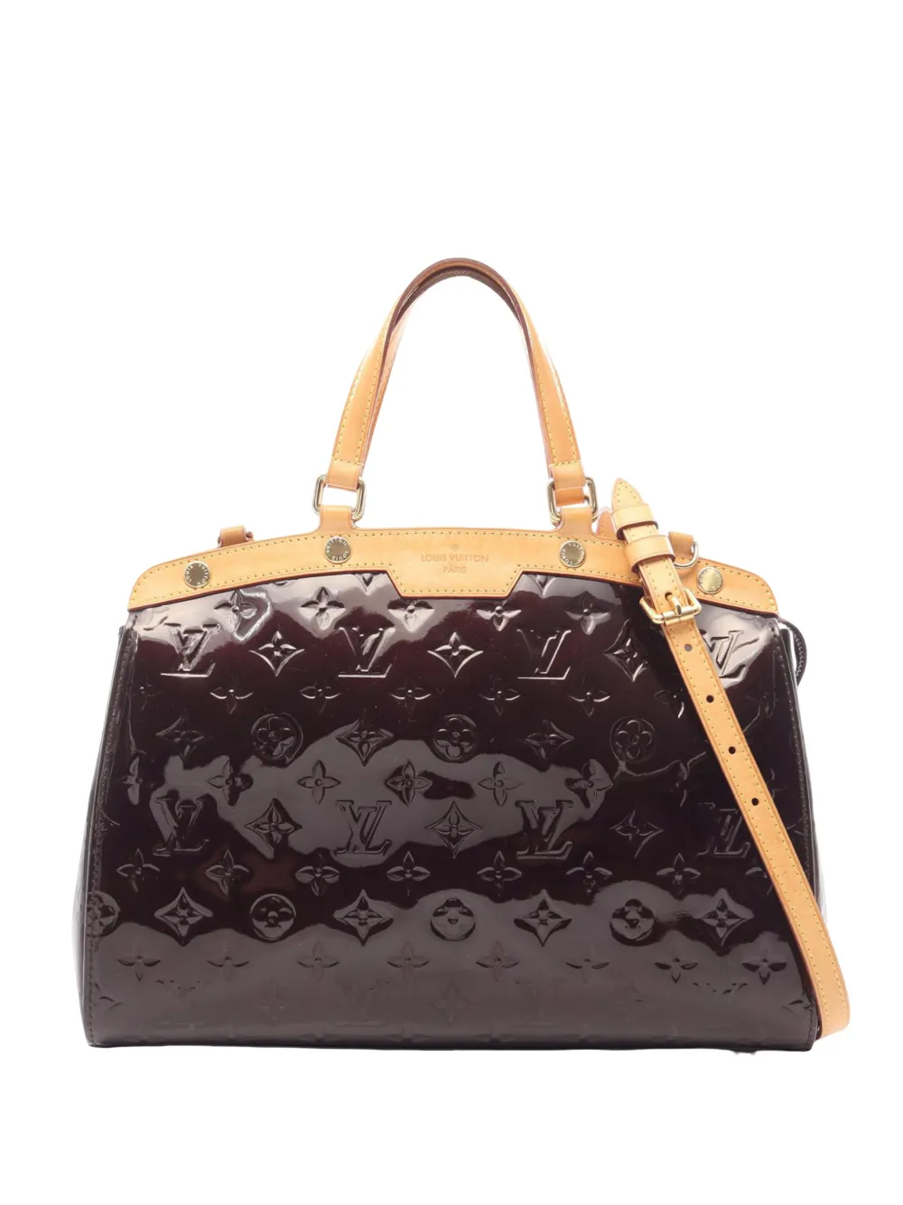Louis Vuitton Pre-Owned 2014 Monogram Vernis Brea MM satchel - Viola