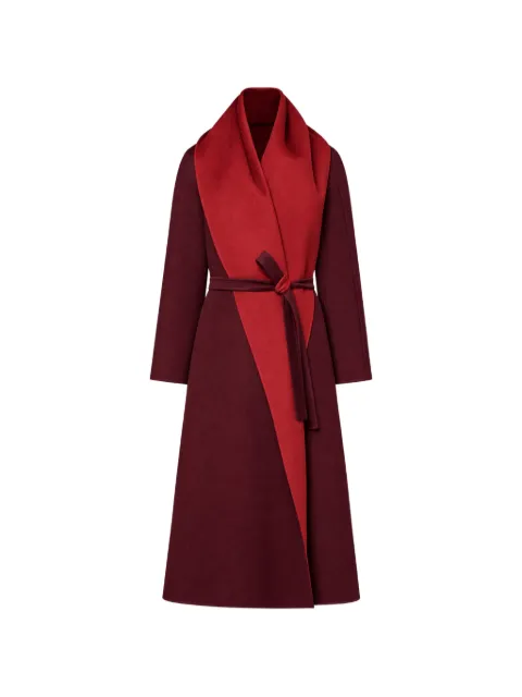 Max Mara reversible foulard coat in brushed cashmere