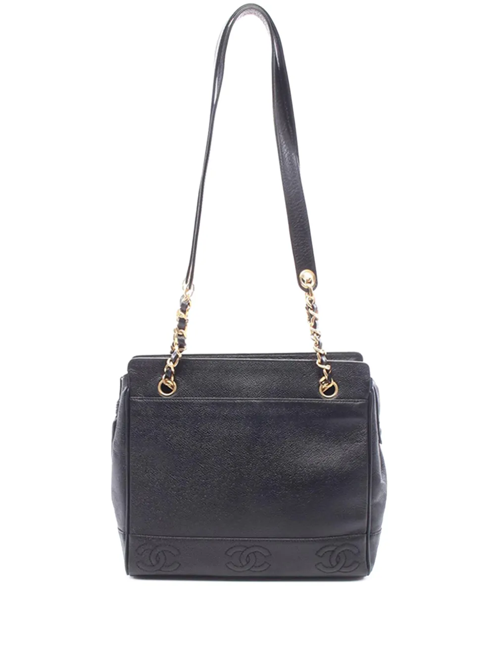CHANEL Pre-Owned 1996-1997 Triple CC Caviar shoulder bag - Schwarz