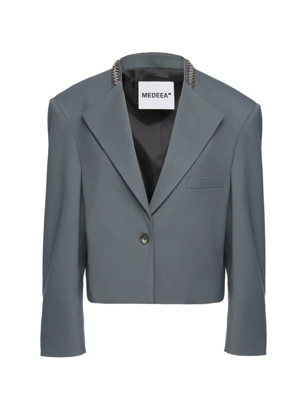 MEDEEA cropped blazer - Grau