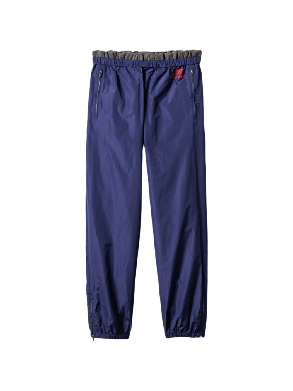 Miu x New Balance logo-print track pants Blauw