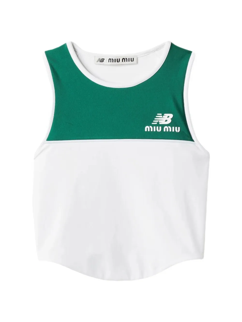 Miu x New Balance logo-print tank top Wit