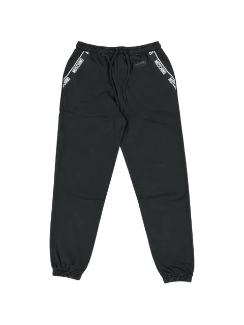 Moschino logo-tape drawstring track pants