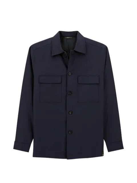 Boggi Milano overshirt padded in cotton tencel
