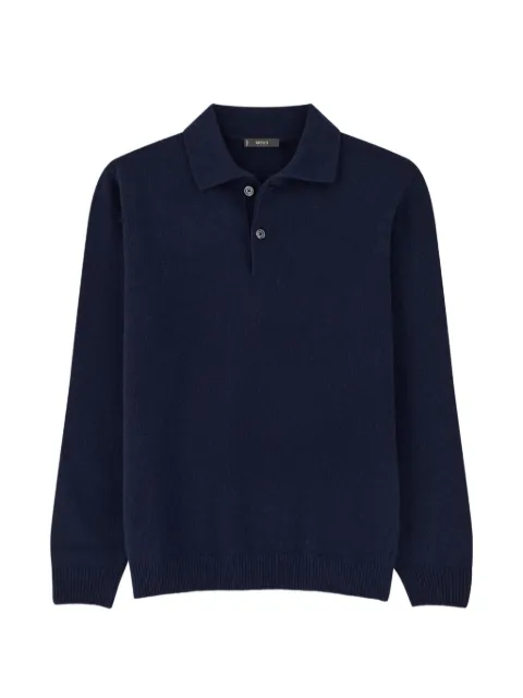 Boggi Milano knitted polo shirt in cashmere blend