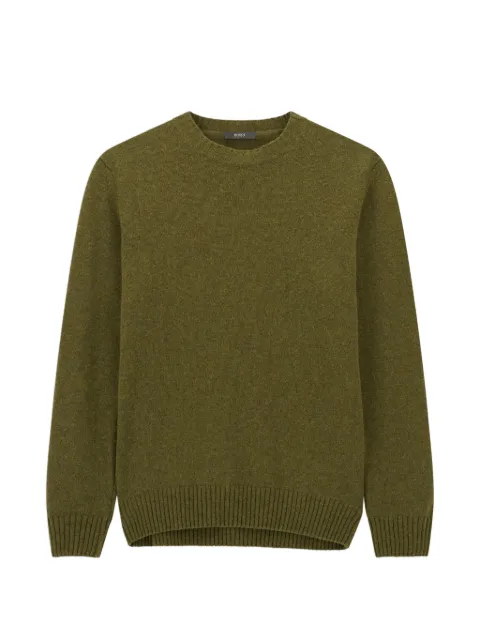 Boggi Milano crew neck jumper in wool blend