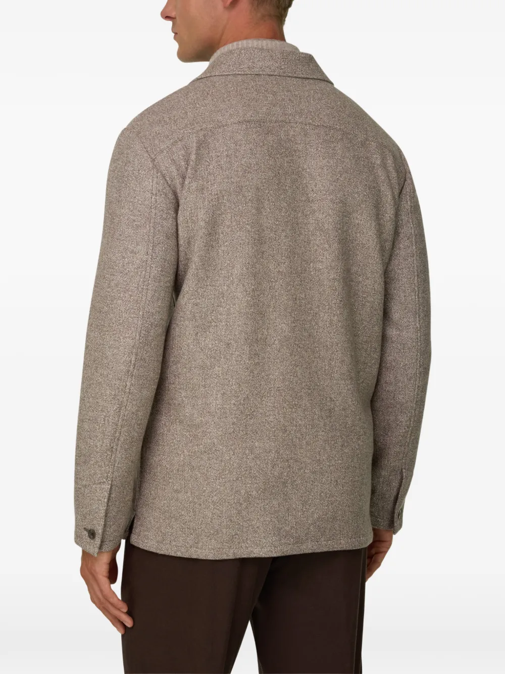 Boggi Milano structured shacket Grijs