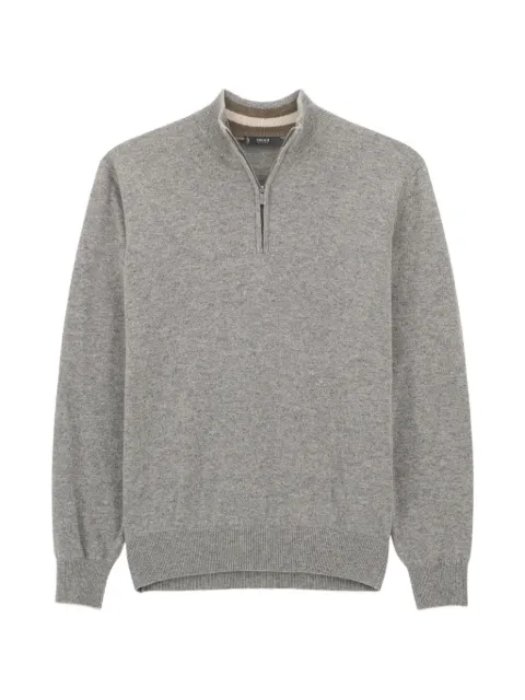 Boggi Milano quarter-zip jumper in cashmere blend