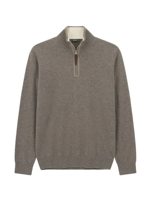 Boggi Milano quarter-zip jumper in cashmere