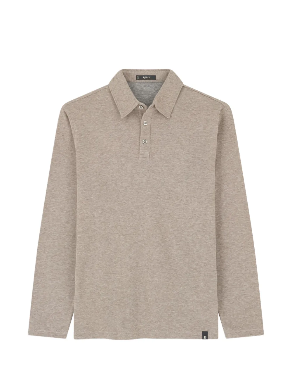 Boggi Milano polo in cotton and cashmere jersey | Neutrals | Image 1