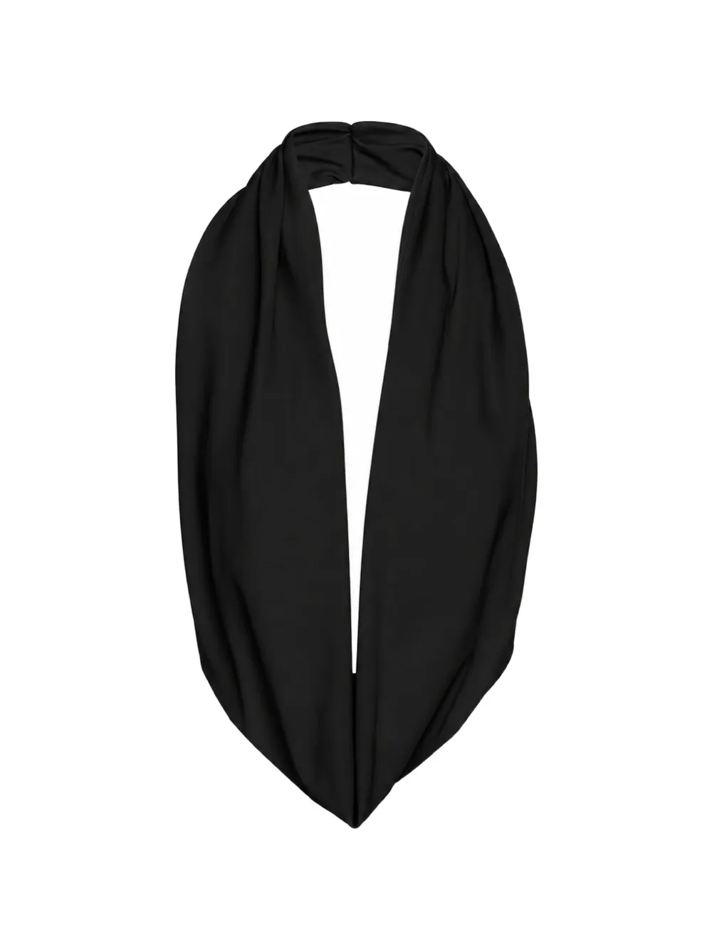 MEDEEA draped halterneck tank top Zwart