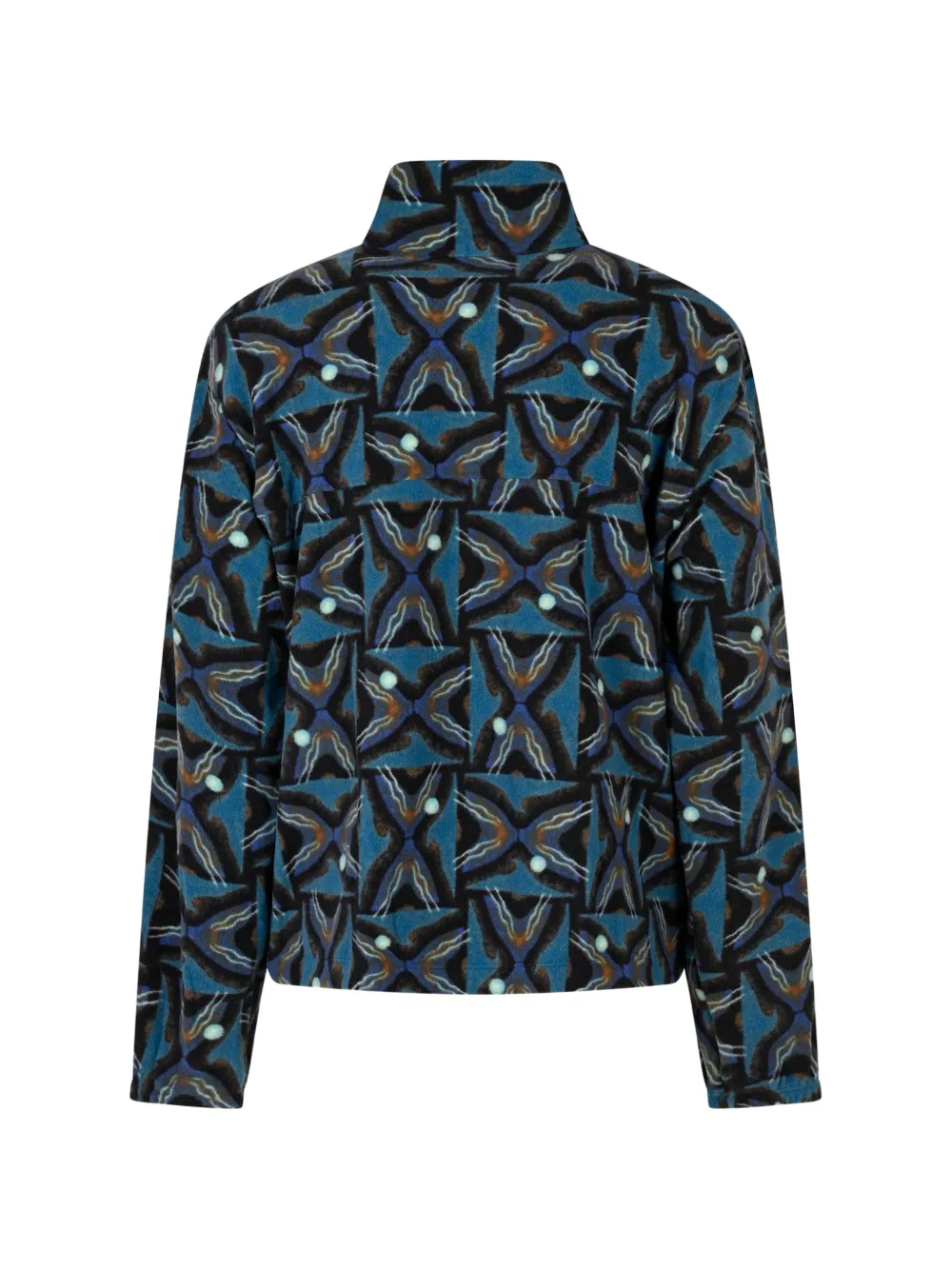 Patagonia graphic-print zip-up jacket Blauw