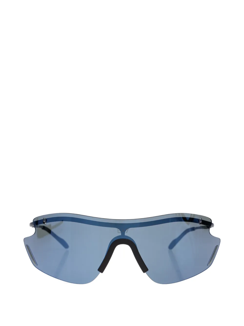Ea7 Emporio Armani shield-frame mirrored sunglasses - Bleu Ea7 Emporio Armani shield-frame mirrored sunglasses - Bleu