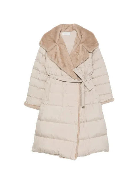Antonelli fur-trim quilted coat