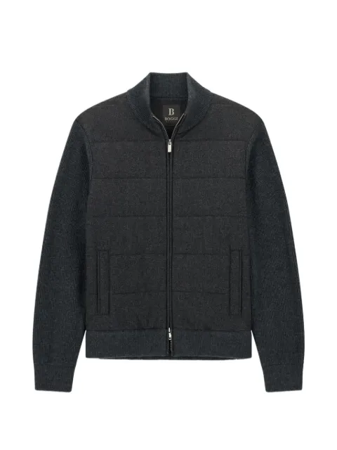 Boggi Milano full-zip jumper in cashmere blend
