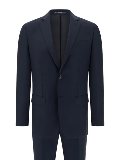 Boggi Milano suit pinstripe stretch wool