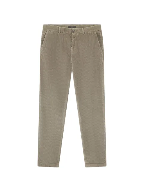 Boggi Milano stretch-velvet trousers