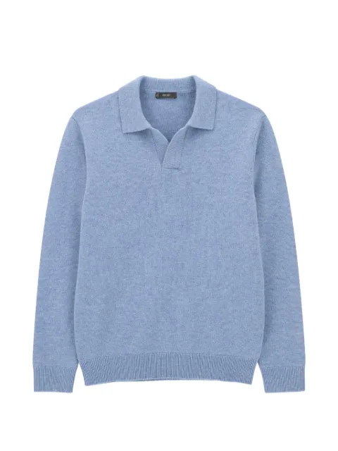 Boggi Milano knitted polo shirt in wool cashmere