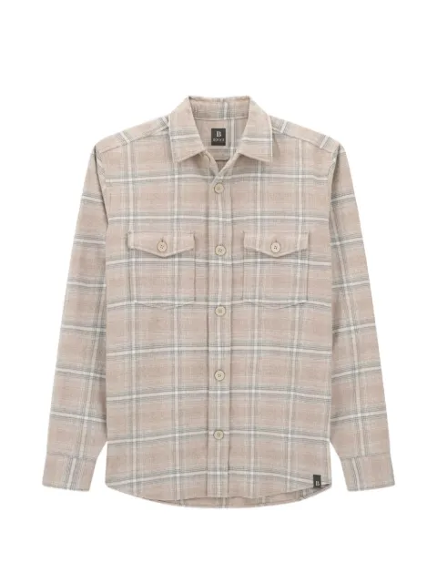 Boggi Milano overshirt checked cotton flannel