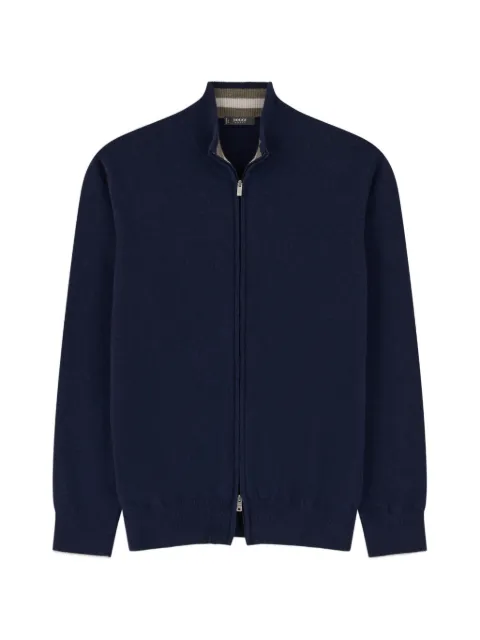 Boggi Milano full-zip jumper in cashmere blend