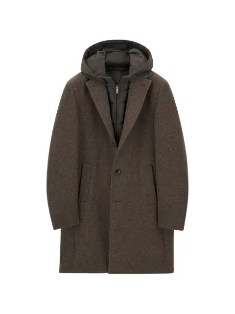 Boggi Milano coat in wool-blend B jersey