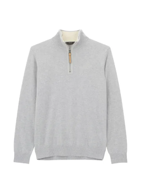 Boggi Milano quarter-zip jumper in cashmere