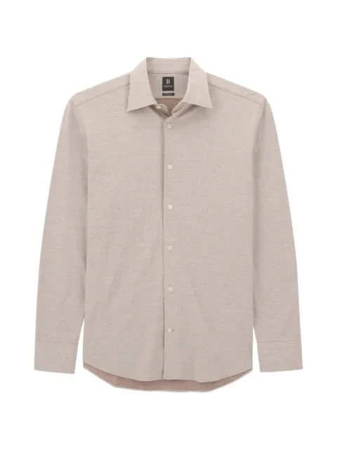 Boggi Milano polo shirt in cotton wool twill blend regular fit