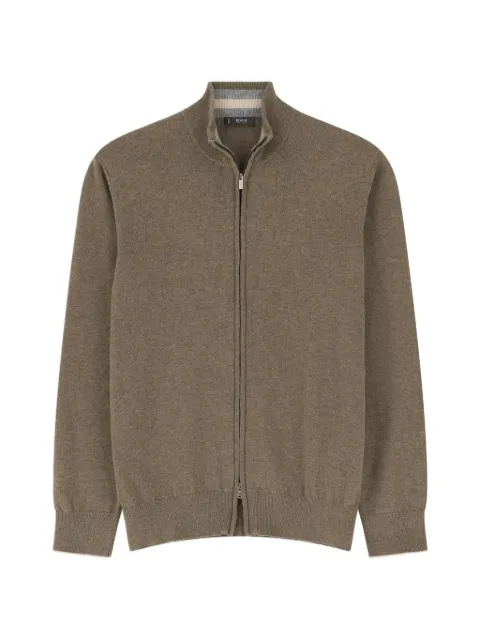 Boggi Milano full-zip jumper in cashmere blend