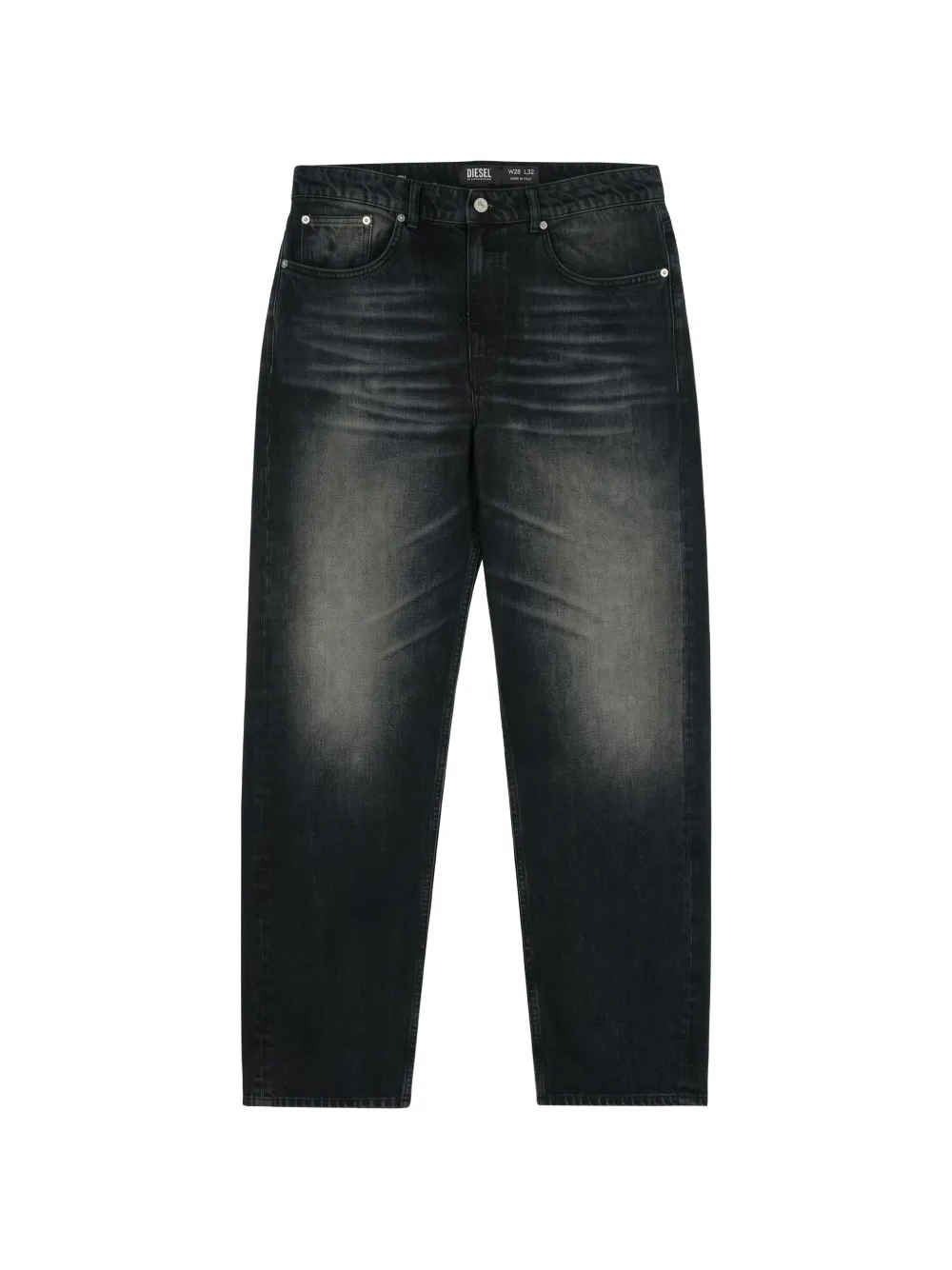 PATTA whiskered logo-patch jeans - Nero