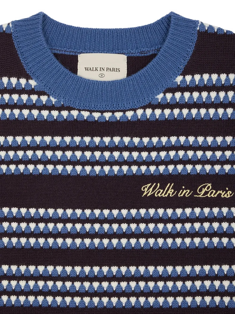 WALK IN PARIS striped sleeveless sweater Blauw