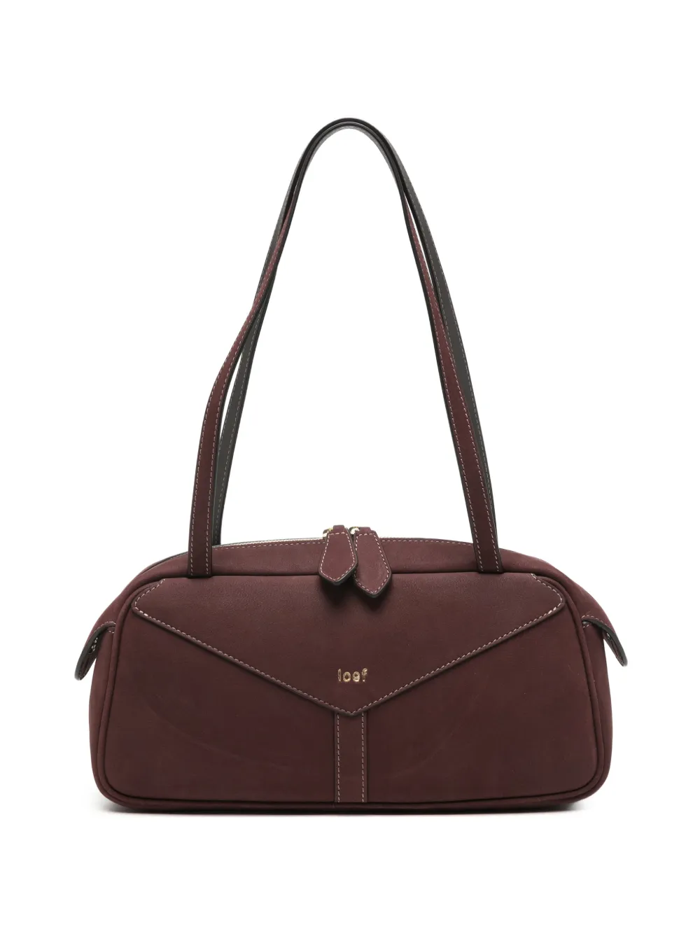 Ioef Aria leather shoulder bag - Rosso